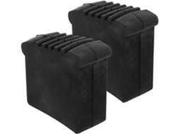 2 X Tampas De Borracha De 30x70 Mm Para Pés Quadrados De Escada, Proteção