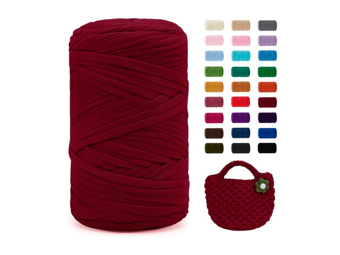 Fio De Crochet Digitallab 120m/400g 100% Poliéster Vermelho Jujuba