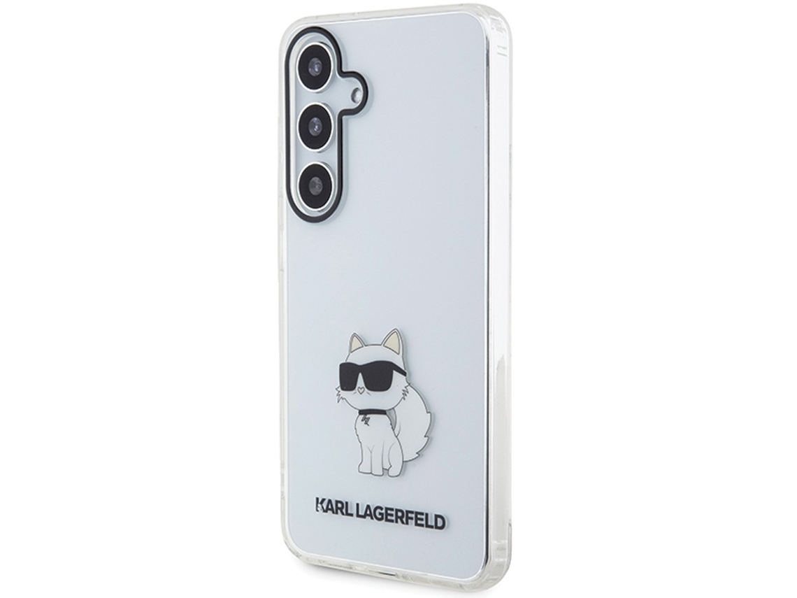 Capa para Samsung Galaxy S24 S KARL LAGERFELD Pele Sintética Rígida Transparente