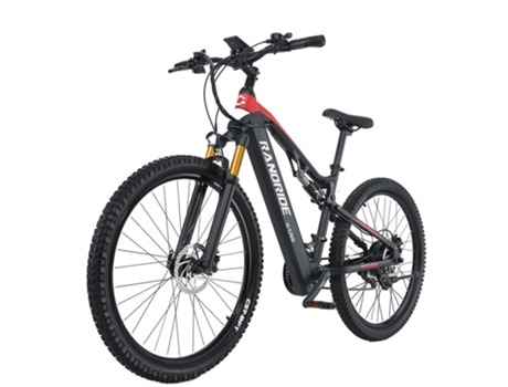 Bicicleta de Montanha Elétrica RANDRIDE Yg90Bj 1000W 17Ah Travões Hidráulicos e Forquilhas/Suspensão Total