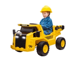 Caterpillar Camião Rc Licenciado 110x70,5x61,5 Cm (faróis, Balde e Pá, Amarelo)
