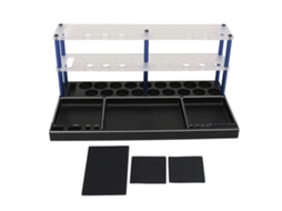 Organizador De Parafusos Rc Para Ferramentas Apoio De Parafusadeira Base De Armazenamento Para Modelos Drone Avião Preto Azul