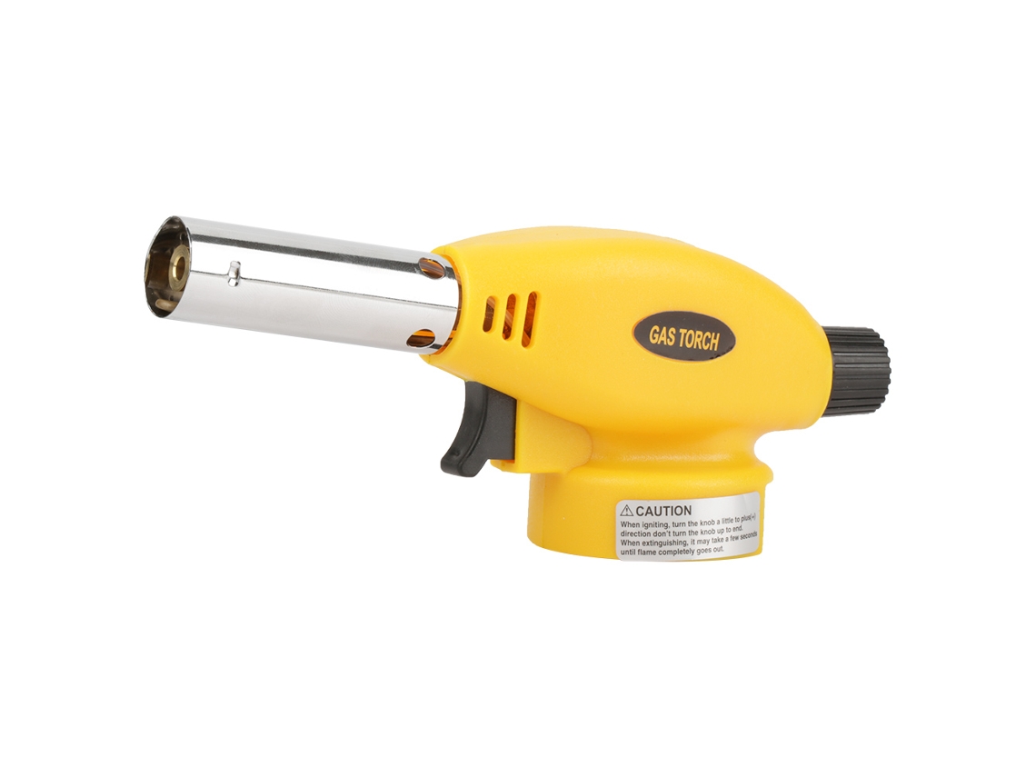 Maçarico portátil a gás butano para cozinhar, fazer churrasco, acampar e soldar, acendedor de fogo para uso externo.