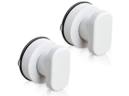 Conjunto de 2 Puxadores com Ventosa, Ideais para Gavetas, Armários e Portas de Vidro. Perfeitos para o Banheiro BRILVIBERA