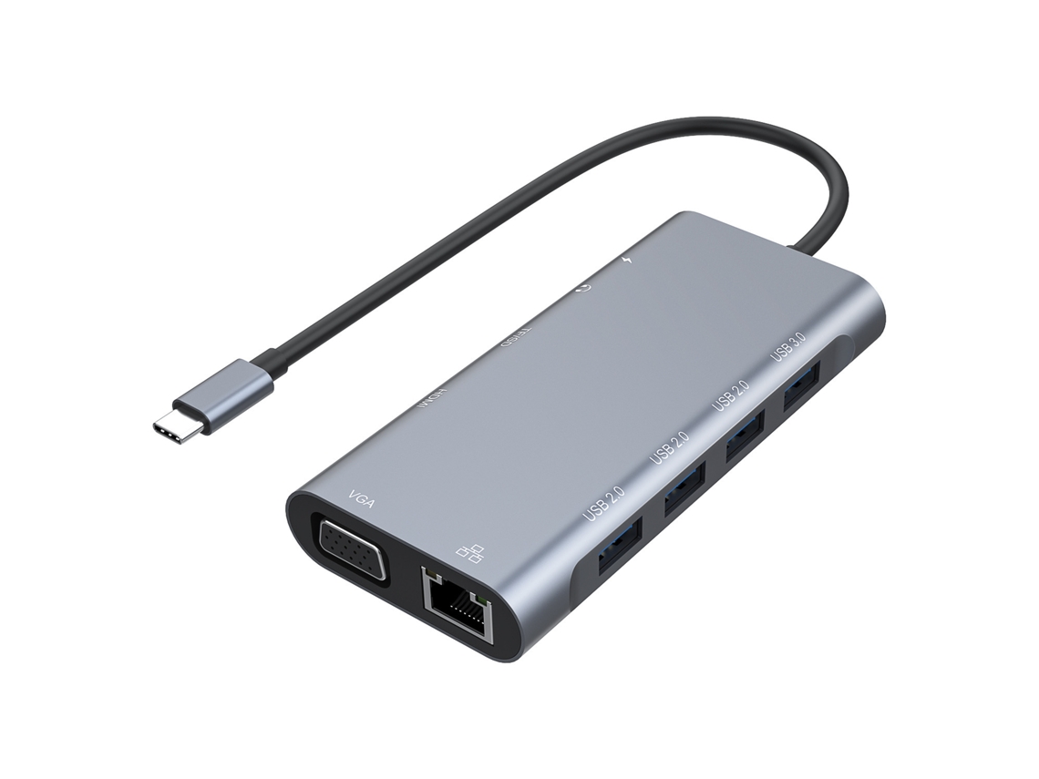 Estação De Encaixe Tipo C Onze Em Um Adequada Para Hub Multifuncional Externo De Laptop Brilvibera