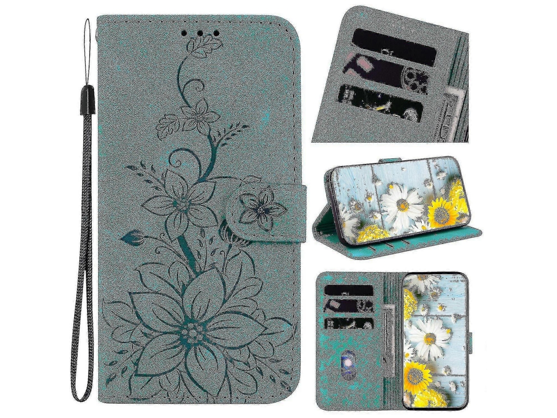 Capa Couro Pu Premium Lily Flip Wallet Oppo Reno 10 5g Com Porta Cartão