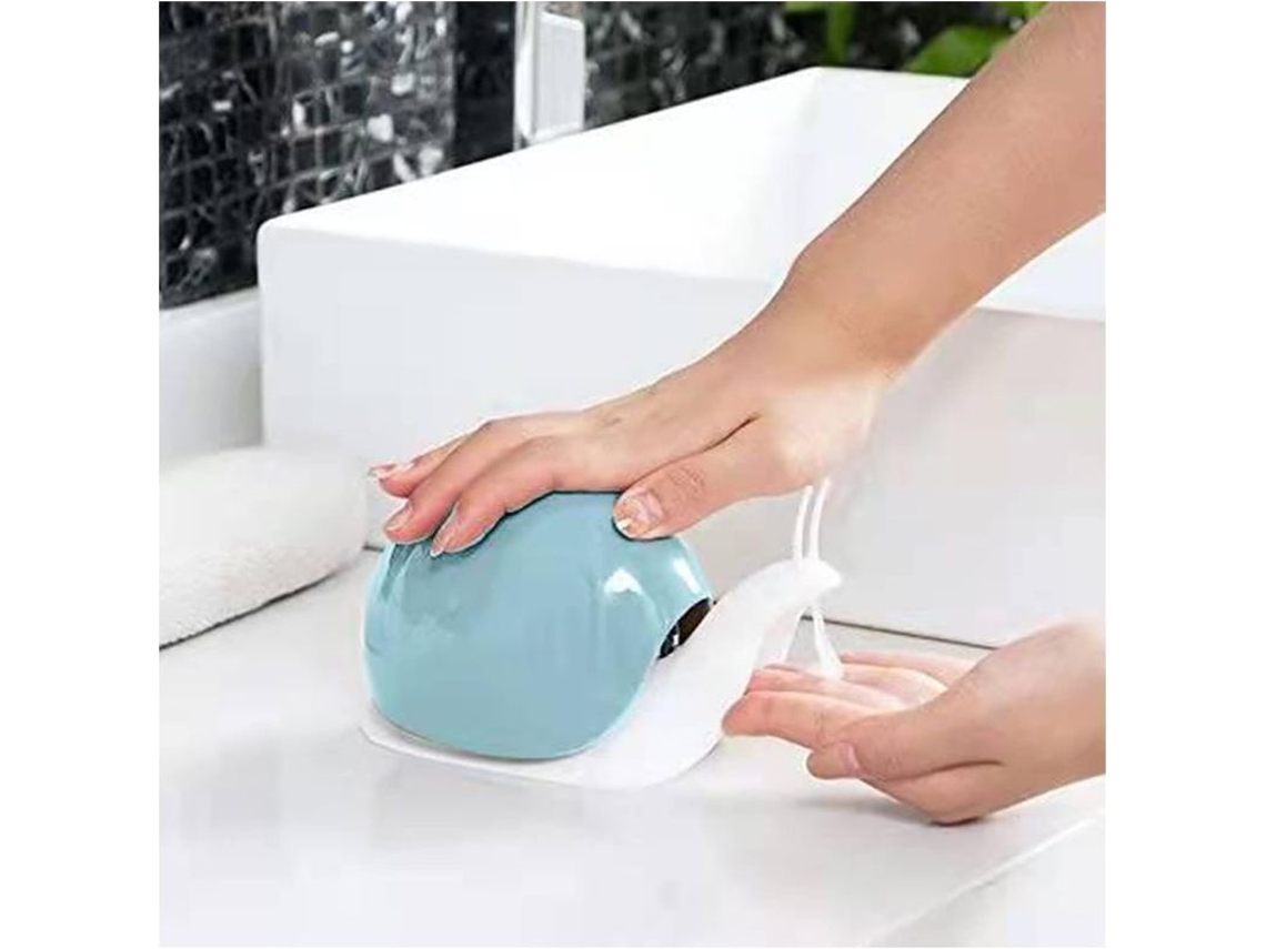 2026 dispensador de Sabonete para Mãos Caracol, Dispensador de Sabonete Líquido Banheiro Azul