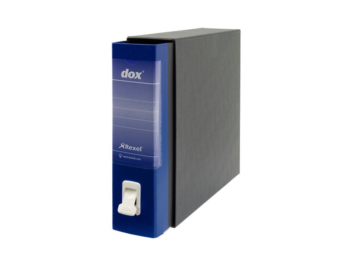 Pasta de papelão REXEL D26204 Foolscap preto azul