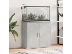 Vidaxl Suporte Para Aquário 81x36x73 Cm, Concreto Cinza, Madeira Projetada