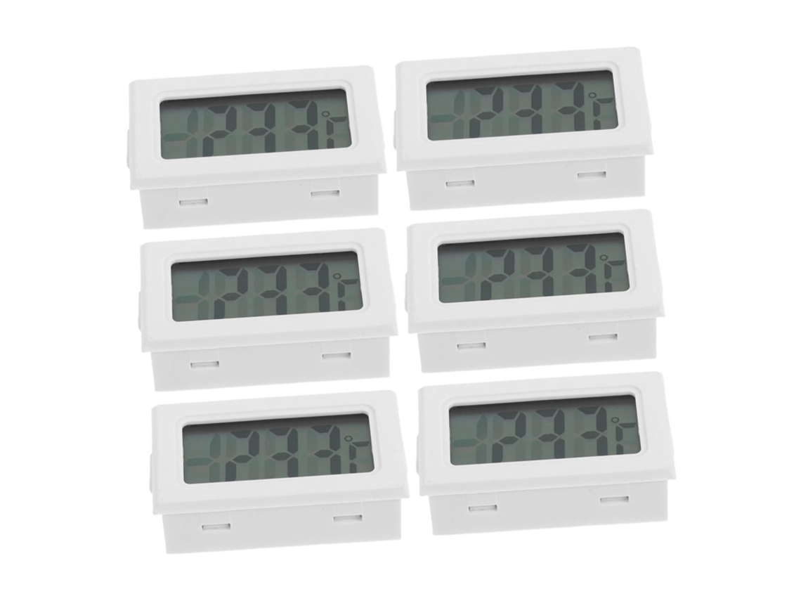 Termômetro Digital Supvox, Pacote Com 6 Unidades, Com Sensor Integrado, Termômetro De Plástico Branco Para Uso