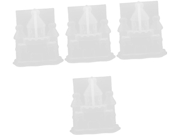 De 4 Moldes De Silicone Flexíveis Para Castelo, Ideais Para Artesanato Criativo E Decoração De Casa. Gokoco