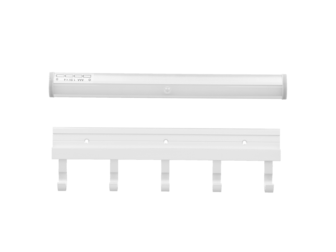 Lâmpada de armário LED com sensor de movimento, bateria, 11.8 polegadas, luz quente, aplicação versátil | S/MARCA