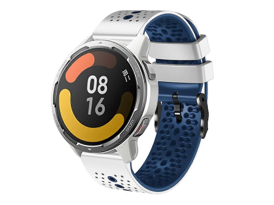 Pulseira De Silicone Perfurada Bicolor De 22 Mm Para Xiaomi Mi Watch Color 2