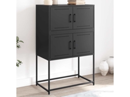 Vidaxl Aparador 68,5x38,5x107 Cm Aço Preto