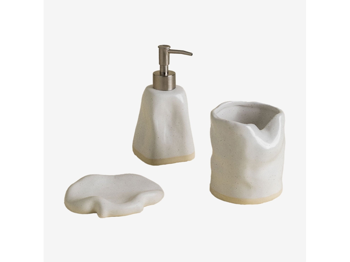 Sklum Conjunto De Casa De Banho Em Grés Tuvan Grés Branco