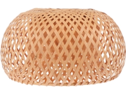 Luminária De Teto Rústica De Bambu Natural Trançado, 30 Cm, Luminária Decorativa.