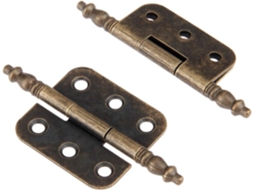 Conjunto De 4 Dobradiças Bronze Antigo Com 6 Furos, 35x70mm