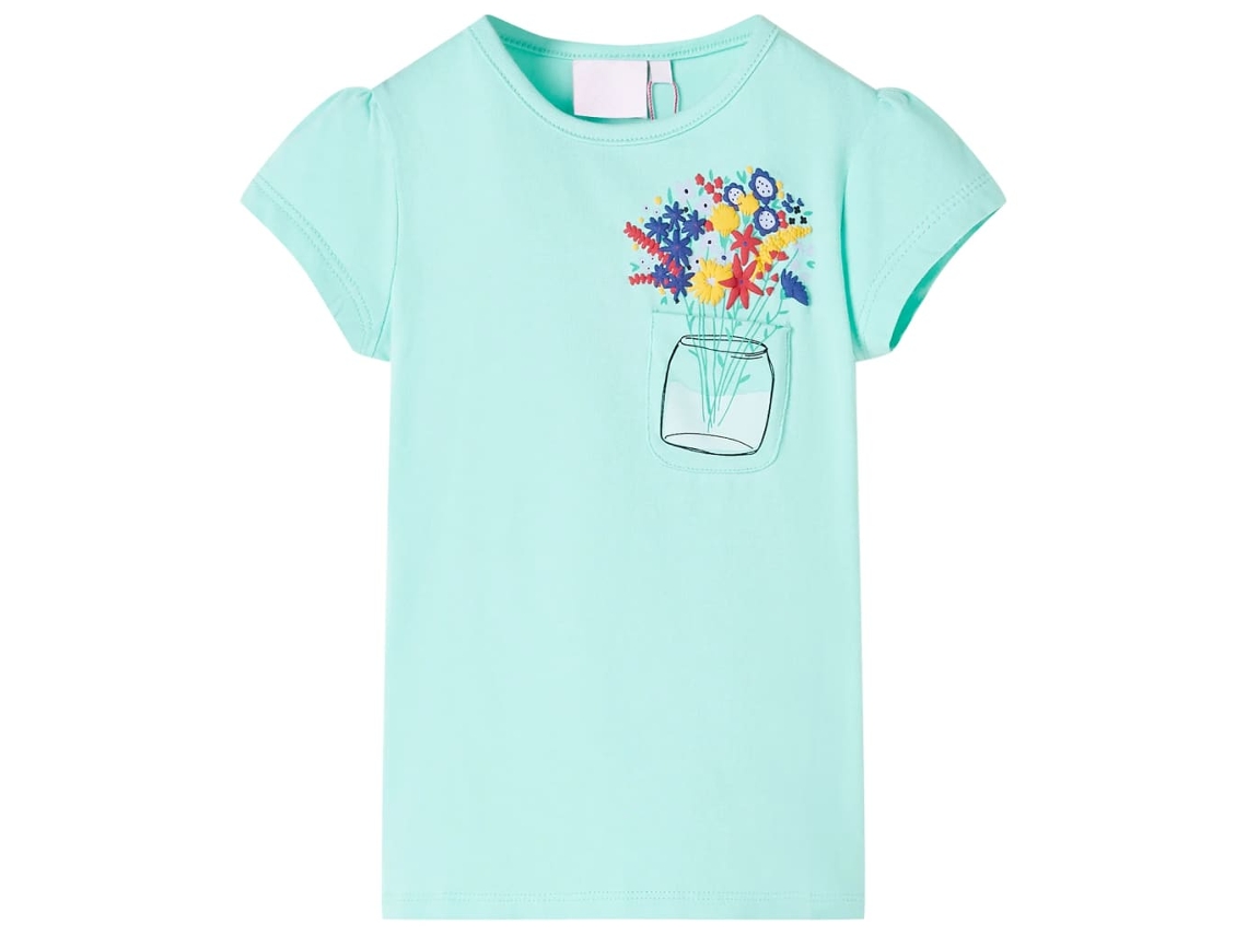 T shirt Infantil Menta claro 128