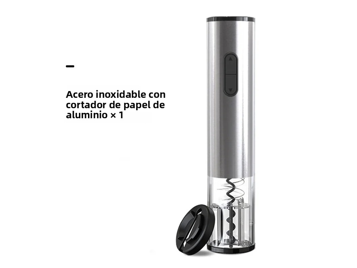 Abridor De Vinho Elétrico Automático, Prateado, Para Casa, Bar E Festas