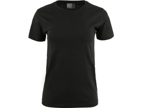 Camiseta feminina premium Promodoro, 100% algodão, tamanho XS