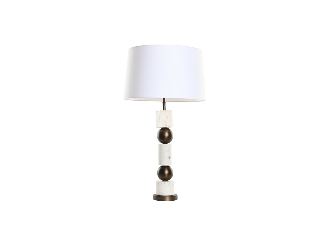 Abajur de Mesa, Aço, Mármore, Bronze, 50x50x87cm ALEXANDRA HOUSE LIVING