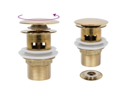 Push Drain, Push Drains Vidaxl Ouro Latão (n/a)