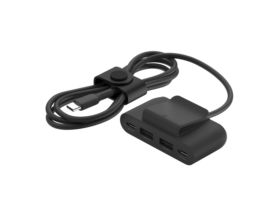Hub com entrada Usb BELKIN, Tipo C - Preto