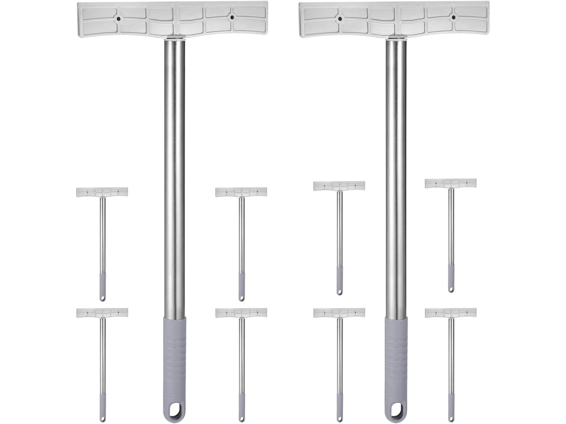 Conjunto de 10 Porta cartões Aço Inoxidável com Clipe, 40 Cm, da Healeved. Expositores Portáteis para Painéis