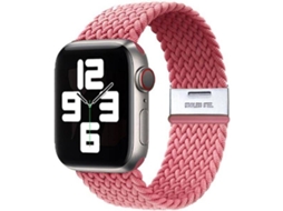 Bracelete Solo Loop Apple Watch Series 7 41mm Rosa