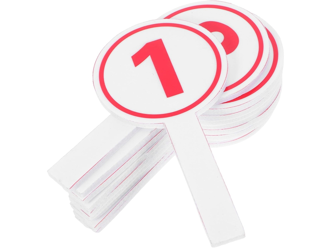 Placas De Pontuação Numeradas Totority De 1 A 10 Para Líderes De