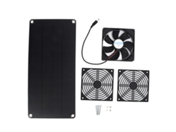 Ventilador Solar Exaustor 10w Galinheiro e Canil