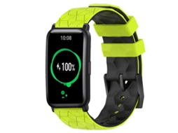 Pulseira De Silicone Bicolor Com Estampa De Futebol Para For Honor Watch Es 20mm