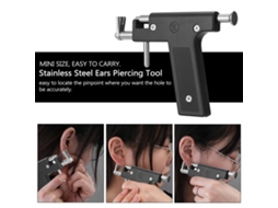 Kit de ferramentas de piercing em aço inoxidável S/MARCA para orelha nariz e umbigo com acessórios