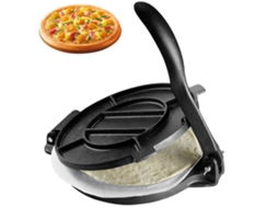 Prensa De Tortilha Manual 25cm Em Ferro Fundido Com Folhas Antiaderentes Tekmaquinas