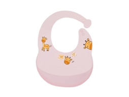 Babador Anti sujo para Bebês, Babador À Prova D'água de Silicone para Alimentos Auxiliares, Toalha de Baba Rosa XIAOMOYU