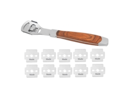 Cortador De Cuero Skiver Com Punho Confortável E 10 Lâminas Desmontáveis Para Oficina Diy Com Afiação E Corte