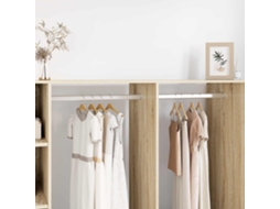 Vidaxl Viga De Closet 12 Unid. Prateado 864 X 15 X 29 Mm