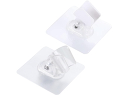 Suporte de Chuveiro Ajustável Pretyzoom Sem Furos, em ABS e PC, Impermeável, para Metal e Vidro, 2 Unidades