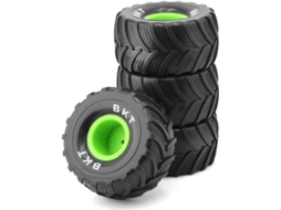 Pneus Hexagonais de 100 Mm para Mini Carros Rc 1/18 SFUSHOS