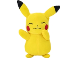 Peluche Pikachu com Olhos Fechados Pokémon 20 Cm JAZWARES