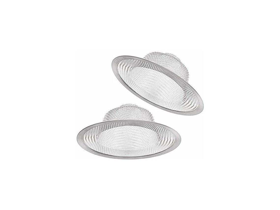 Conjunto De 2 Coadores De Pia Em Aço Inoxidável, Com Malha Fina De Metal Para Cozinha