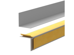 Rodapé Pvc 15x15 Mm Rígido Autoadesivo Resistente Uv, 200 Cm, Cinzento