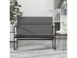 Vidaxl Banco 100x64x80 Cm Couro Artificial Cinzento