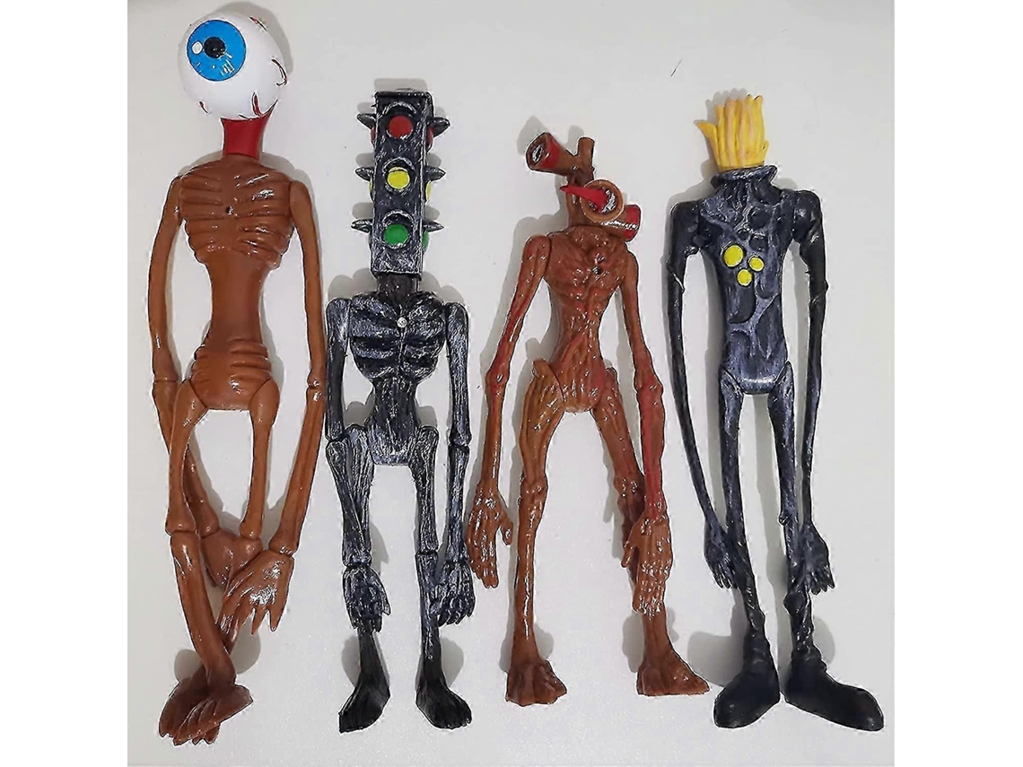 Modelo De Brinquedo De Criatura Siren, 4 Peças, 8 A 9 Polegadas, Presente De Natal