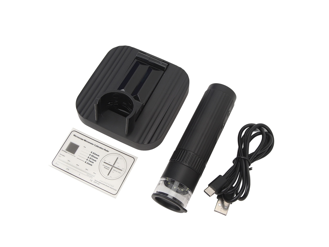 50‑1000x Usb Digital Microscope With Weighted Stand 8 Led Fill Lights 2mp 3 Brightness Levels Usb Microscope Camera For Android Phone LAXISCREED