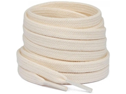2026-2 Pares De Cordones Planos De Algodón 8 Mm Anchos Resistentes A Rasgaduras Para Zapatos