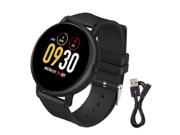 Pulseira Inteligente S666 com Tela Redonda, À Prova D'água e Bluetooth EOOCOO