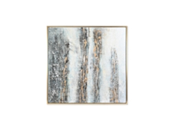 Impressão Abstrata em Tela Pintada À Mão, 131x4x131cm ALEXANDRA HOUSE LIVING