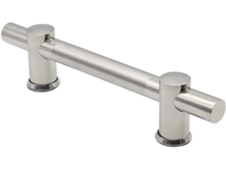 Puxador Tubular Balacoo, Fácil De Ajustar, Em Aço Inoxidável Com Acabamento Prateado Para Guarda Roupas E Gavetas