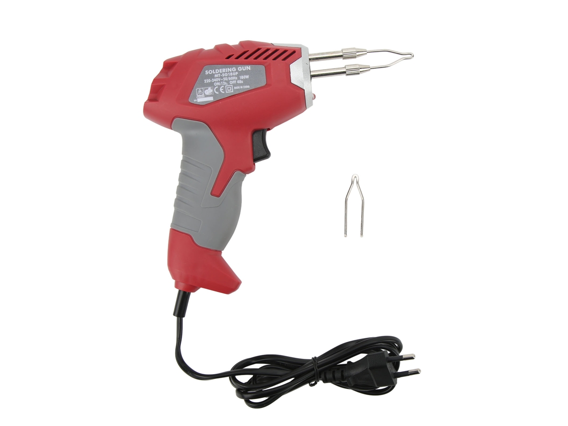Pistola de solda de 180 W e 200 °C com kit de ferro de solda manual para chips e telefones eletrônicos.